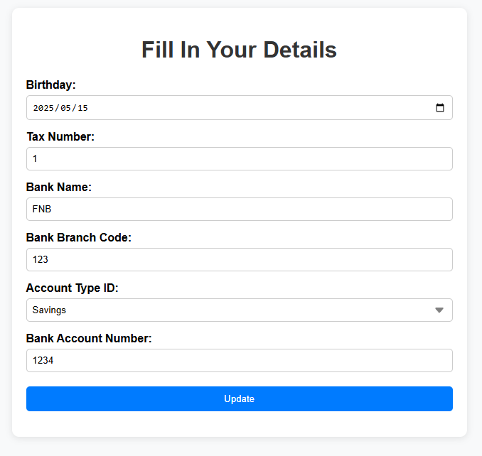 Collect information from applicants